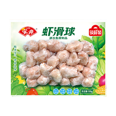安井虾滑球锁鲜装虾球冷冻食材