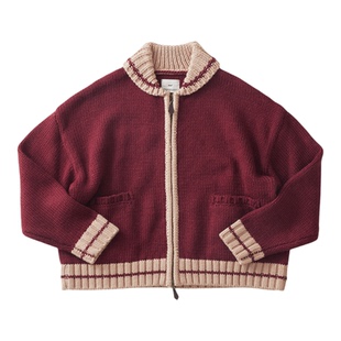 冬季新品 桑妮库拉/Sunny clouds女式青果领落肩考伊琴风羊毛毛衣