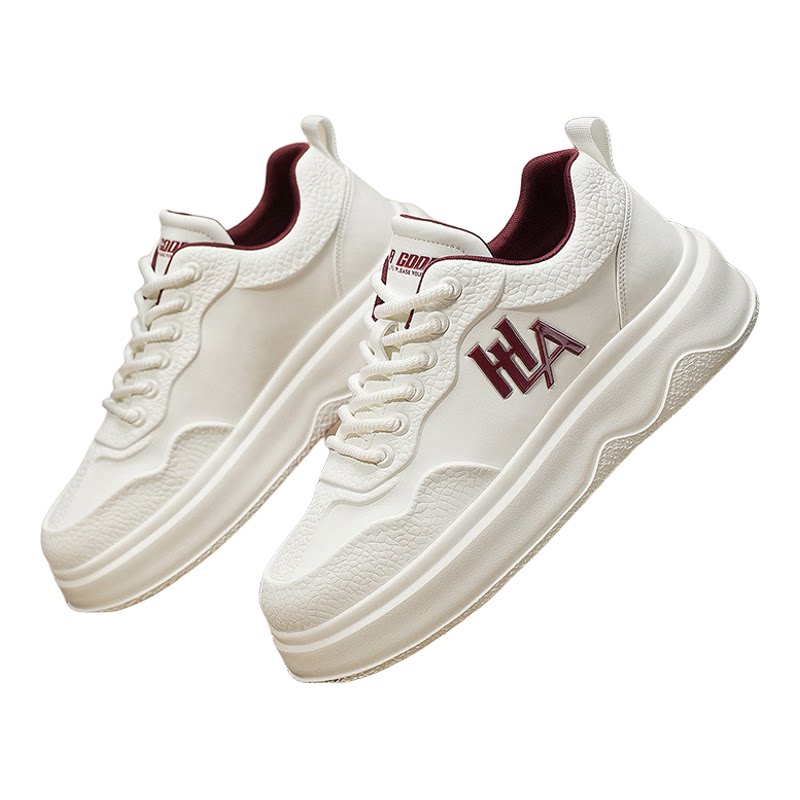 网面休闲运动板鞋男士增高小白鞋