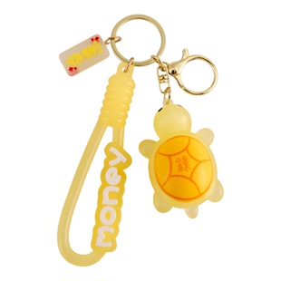 新款创意卡通夜光小乌龟钥匙扣链挂件可爱公仔书包挂饰情侣小礼品