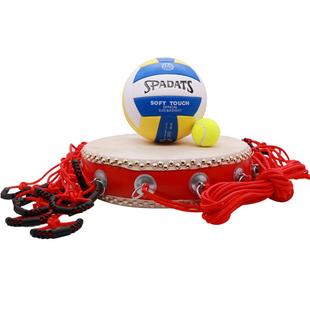 击鼓颠球鼓动人心百人大鼓拓展道具同心红鼓户外团建游戏牛皮乐鼓