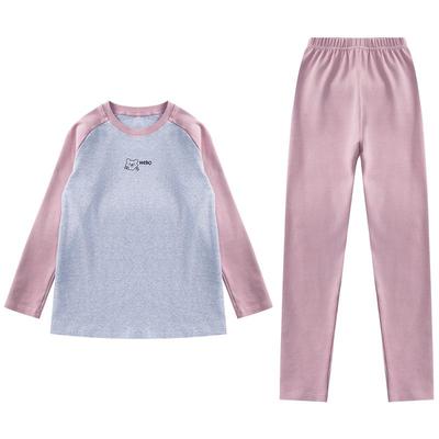 pocbee春秋女纯棉保暖内衣套装