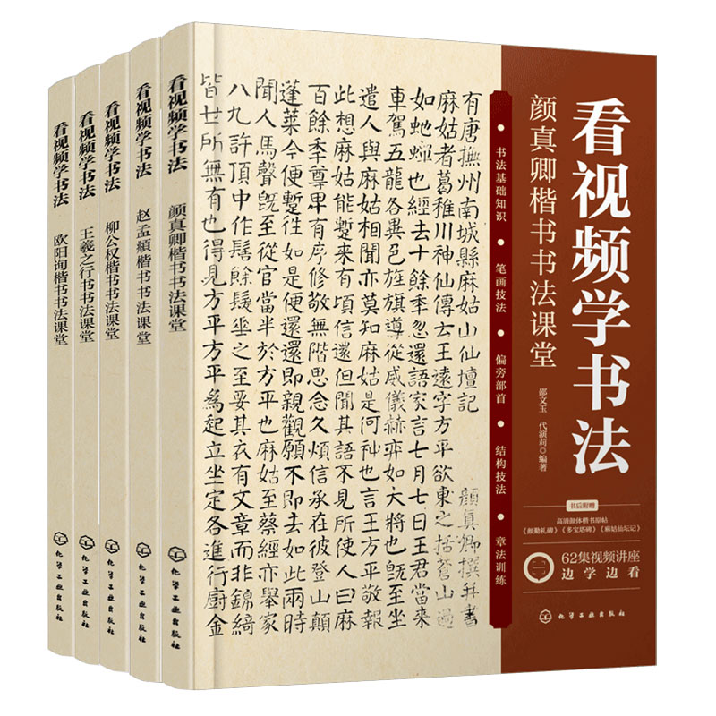 看视频学书法学生成人字帖练字