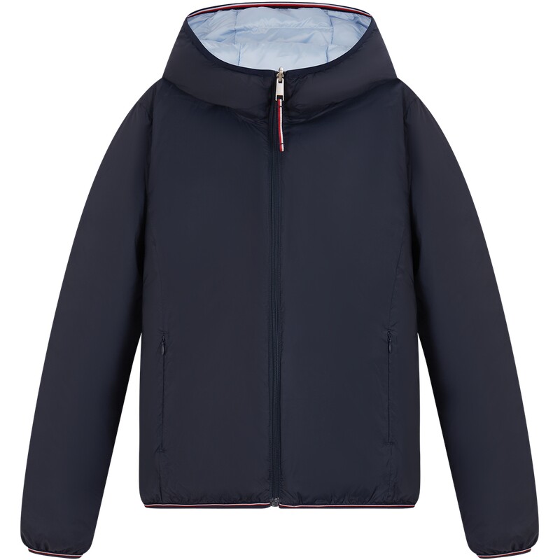 Tommy女装双面穿轻薄连帽棉服