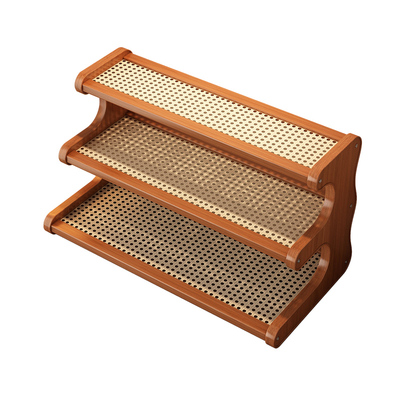 亚克力桌面置物架创意化妆品收纳架塑藤沥水杯架办公桌分层收纳架