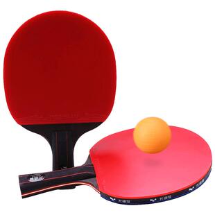 尤迪曼正品十星乒乓球拍2只装高弹力碳素横直双拍比赛专业款套装