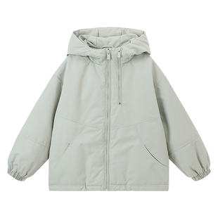 布丁哈鲁冬装女童童装洋气外套2026秋冬季新款儿童保暖防水棉服