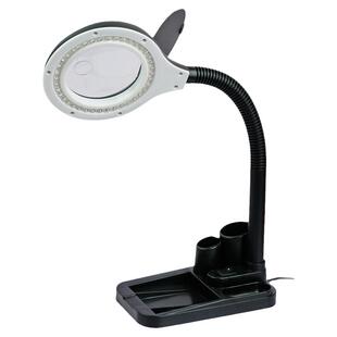 拜斯特10倍高清台灯式维修放大镜环形白光LED手机电脑主板维修