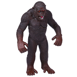 仿真银背大黑猩猩站立人猿狒狒猴子野生动物静态模型儿童玩具摆件