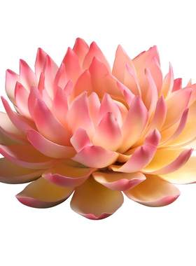 传统手工陶瓷莲花摆件