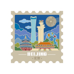 北京透光冰箱贴地标景点天坛天安门央视奥林匹克塔文创伴手礼纪念