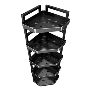 卫生间置物架落地厕所浴室转角收纳架子出租屋墙角杂物三角储物架