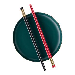 公筷公勺加长筷子商用高档酒店专用火锅餐具白色家庭合金筷防霉