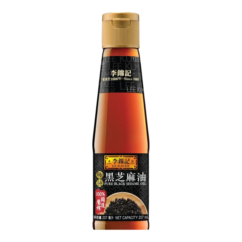 李锦记 香港纯黑芝麻油207ml*2厨房烹饪饭店料理提香爆炒酱料酱油