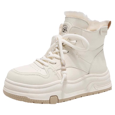 星期六厚底高帮鞋女加绒2025新款