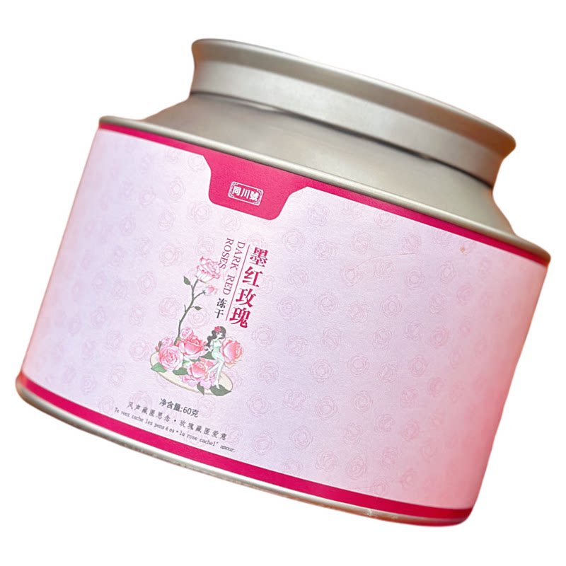 同川号冻干墨红玫瑰花茶礼盒