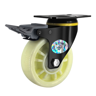 万向轮轮子瓦兴脚轮中型万向脚轮轮子重型寸尼龙脚轮带刹车静尼龙