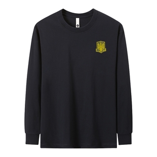 【蛛网】纯棉长袖T恤乌克兰Ukraine文化衫蛛网3D立体感强长袖T恤