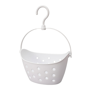 日本进口inomata浴室收纳挂篮洗澡篮卫生间置物篮挂墙吊篮沥水篮