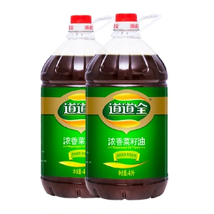 道道全超级桶浓香菜籽油4L&times;2桶
