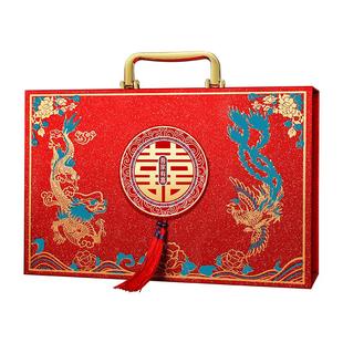 彩礼钱盒子订婚彩礼箱现金彩礼盒结婚箱子10万聘金高档全套礼金盒