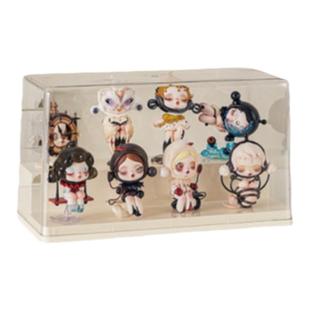 盲盒展示架收纳手办娃娃公仔收纳盒透明防尘亚克力泡泡玛特展示盒