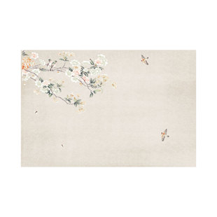 墙纸定制3d立体中式花鸟电视背景墙壁布客厅壁画卧室壁纸装饰墙布