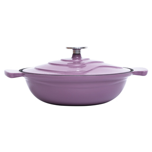 归禾器珐琅锅26cm黑珐琅铸铁炖锅家用电磁炉煲汤炖煮锅砂锅煲仔锅