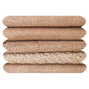 黄麻布料幼儿园环创麻袋布粗麻布面料复古装饰拍照背景吊顶老粗布