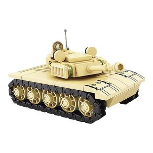 开智积木拼装男孩子儿童益智力军事坦克车小颗粒组织玩具汽车模型