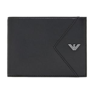 【情人节礼物】EMPORIO ARMANI/阿玛尼冬新款男对折钱夹钱包卡包