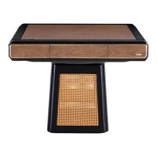 雀友白蜡木麻将机实木新中式全自动家用电动麻将桌高端H500T