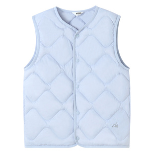 【校服神器】安奈儿童装男童女童羽绒马甲冬新款短款轻薄马夹