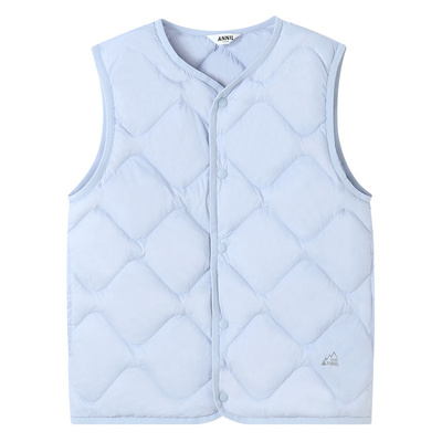 【校服神器】安奈儿童装男童女童羽绒马甲2025冬新款短款轻薄马夹