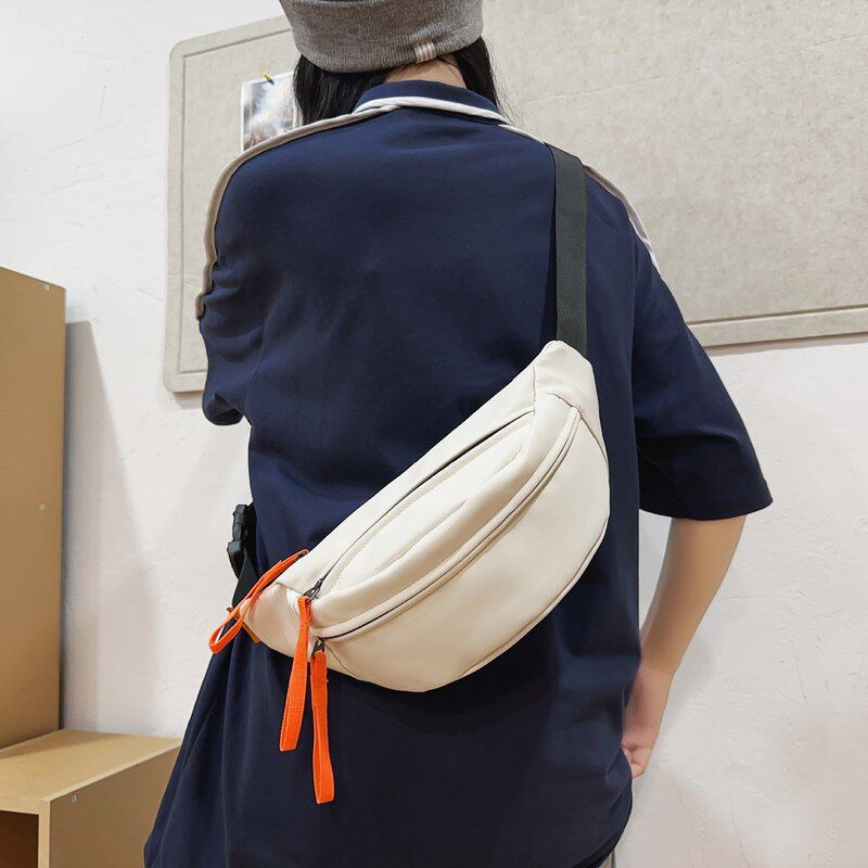 新品 胸包男小包防水日系休闲斜挎包运动挎包男士腰包女单肩包可