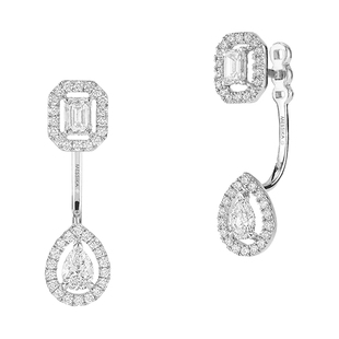 【新年礼物】MESSIKA/梅西卡My Twin Toi & Moi 18K白金钻石耳环