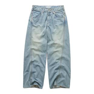 现货 JIEDA USED 3D WORK DENIM 日产立体剪裁水洗做旧休闲牛仔裤