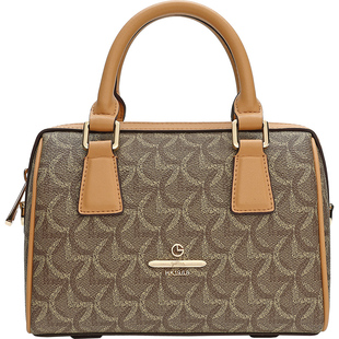 金利来2026新款时尚手提包大容量斜挎包复古印花轻奢通勤枕头包女