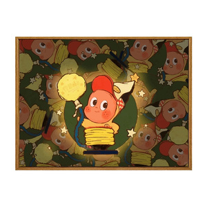 星星人数字油画diy填涂色手工绘泡泡玛特潮流周边丙烯油彩装饰画