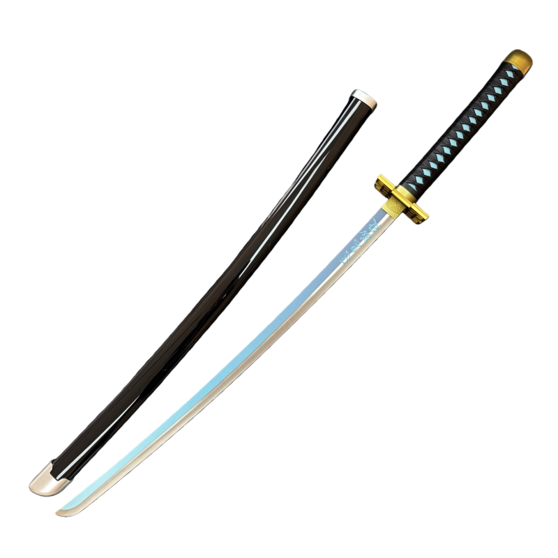 鬼灭之刃cos金属炭治郎日轮刀铁刀展道具日式动漫武士刃未开刃