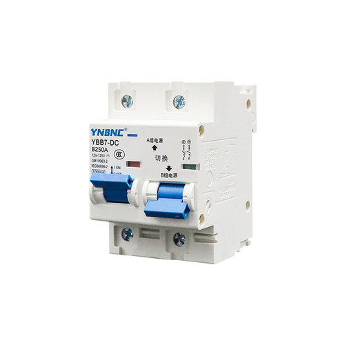 互锁双电切换保护电动车断路器100A-250A异步直流12-120V空气开关