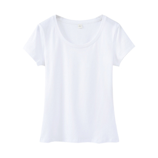 短袖t恤女白色紧身纯棉短款体恤夏季新款半袖修身内搭打底衫上衣