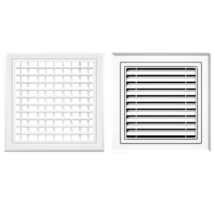 空调出风口 中央方形百叶新风双层通风排风空调出风口百叶格栅