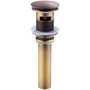 欧式仿古全铜面盆下水器弹跳洗手盆下水配件洗脸盆台盆翻板下水器