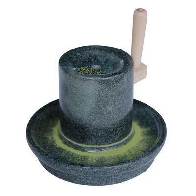 仿宋点茶石磨茶磨点茶工具磨盘磨具研碾磨十二茶先生石运转茶百戏