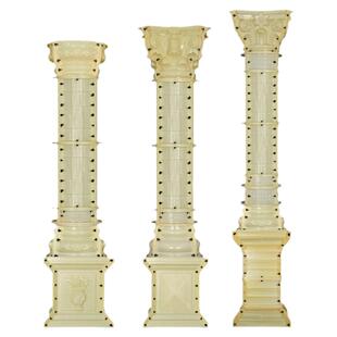 罗马柱模具圆柱别墅光面柱圆形水泥小柱子混凝土塑料装饰模板全套