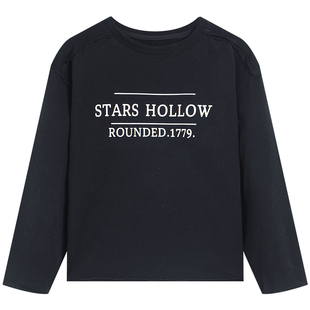 YUSONG◆3色入2024春秋新款男童韩系休闲女儿童装字母内搭长袖T恤