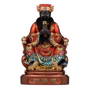 树脂城隍爷寺庙神像文武判官护法供奉摆件道观家用城池守护神佛像
