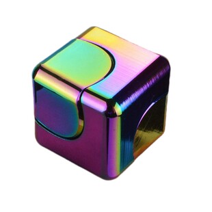 手指尖小陀螺仪旋转玩具高级限量版科技合金属把玩手件解压魔方块