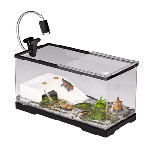 家用乌龟缸豪华别墅养龟巴西龟专用缸带晒台过滤寄居蟹龟苗饲养盒